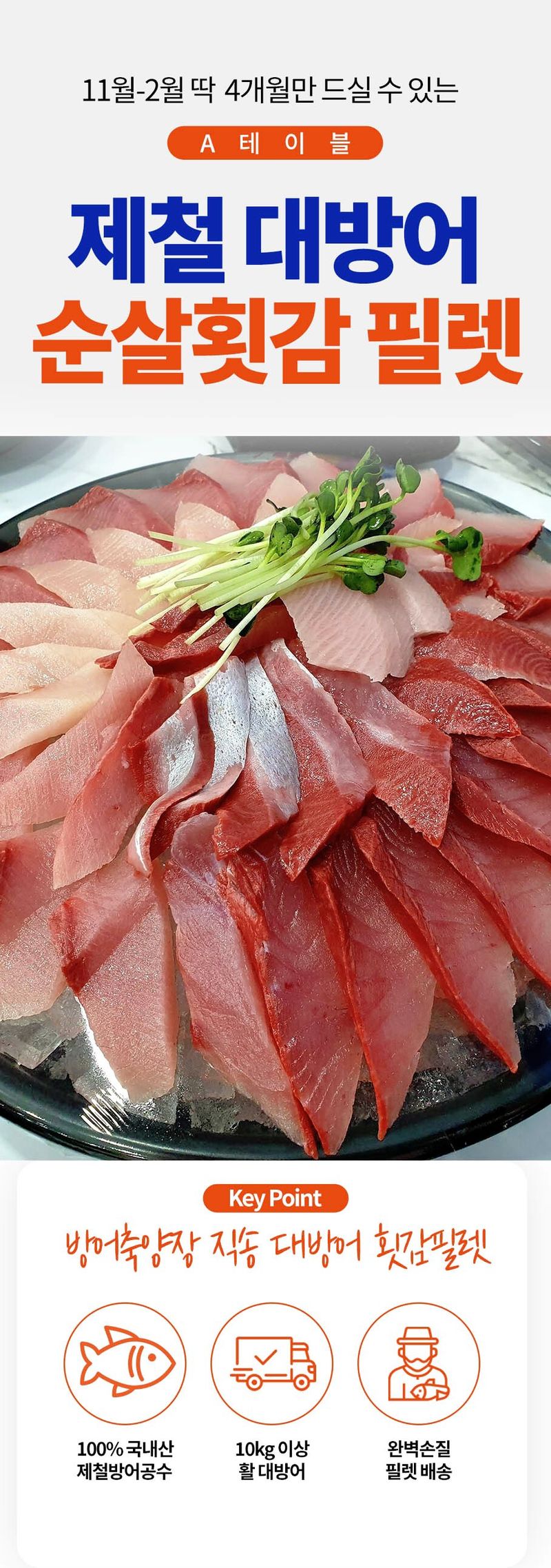 자두14488님의 장터 판매 상품 [제철 대방어 순살 횟감용 500g 1팩 초장 1팩 (국내산)] 첨부 사진