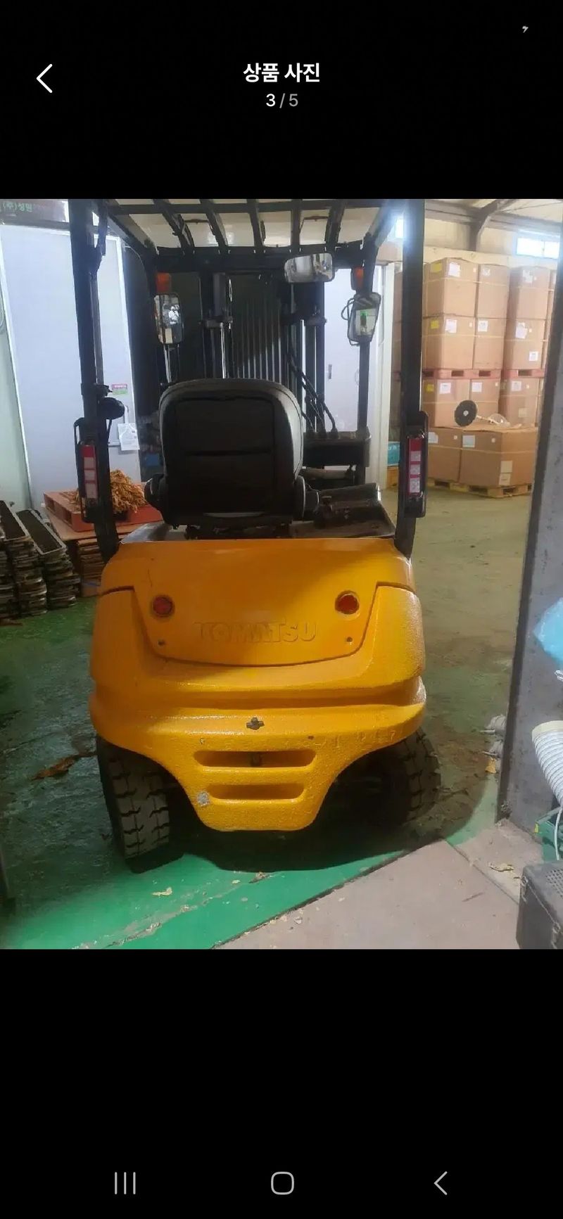 강대성님의 장터 판매 상품 [급매ㅡ코마츠전동지게차2톤ㅡ18년식] 첨부 사진