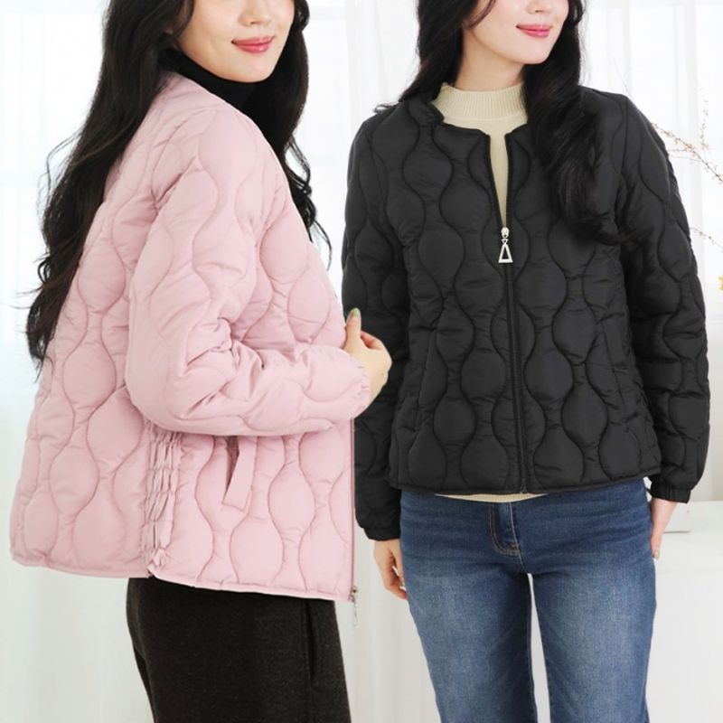 장터 상품 [퀼팅 패딩 자켓 옆주름 솜 패딩 퀼트 겨울 아우터] 썸네일