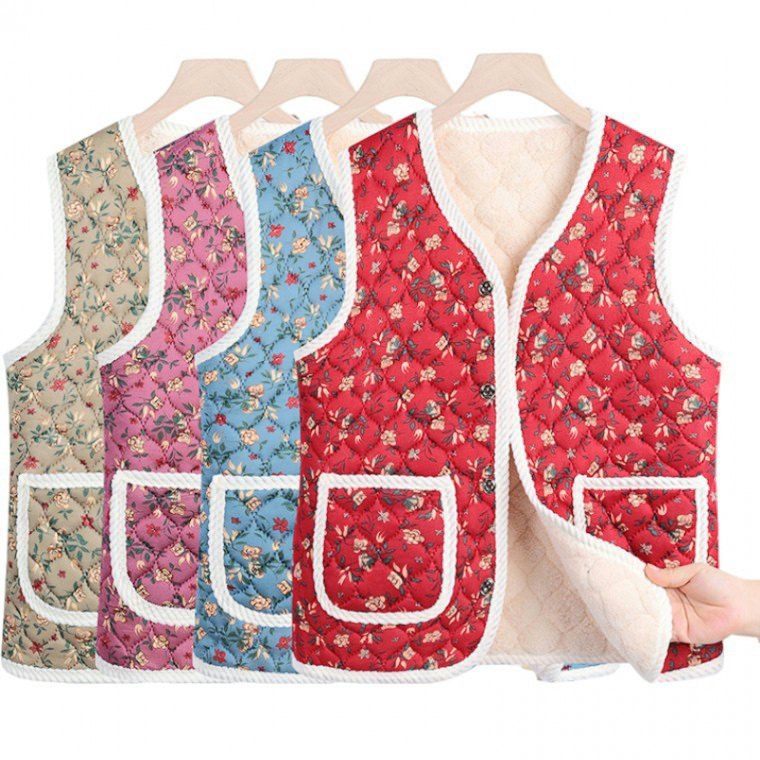 장터 상품 [할머니 김장조끼 촌캉스 엄니 할머니옷 김장옷 할매패션 생신선물 보온조끼] 썸네일