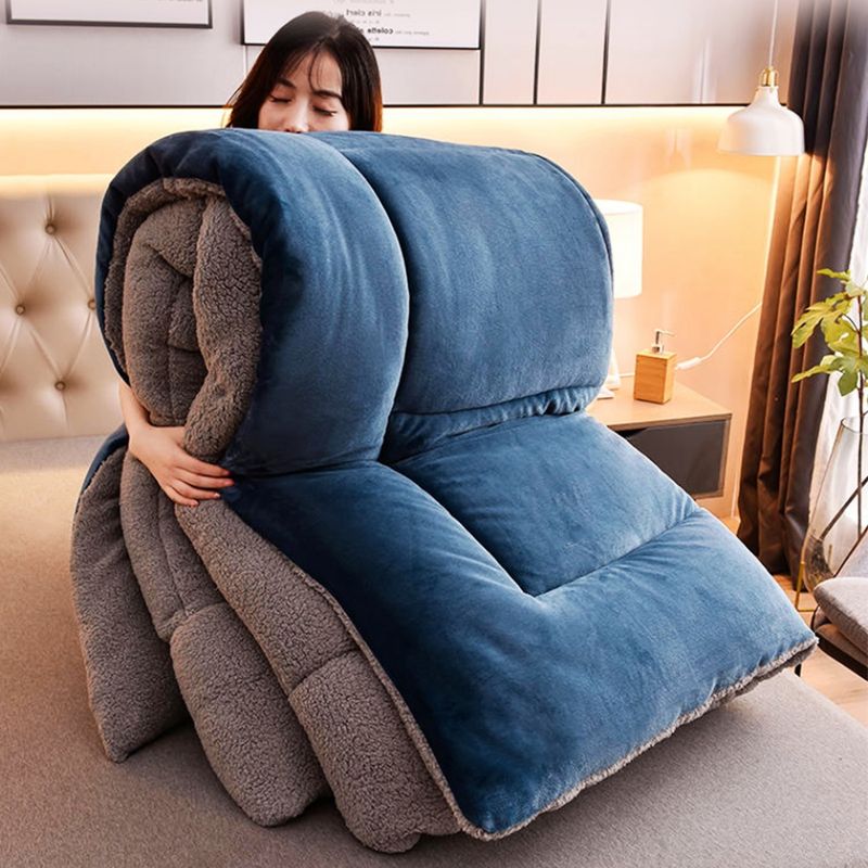 장터 상품 [두꺼운 겨울 극세사 이불 싱글 퀸 차렵 침구 벨벳 두툼 이불] 썸네일