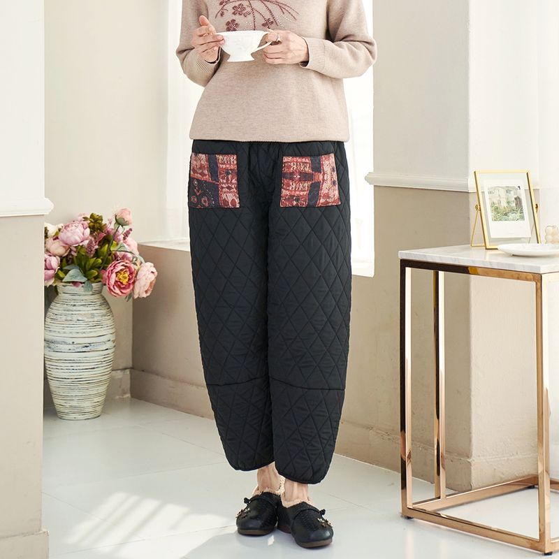 장터 상품 [겨울 여성 패딩 누빔 기모 밴딩 바지] 썸네일