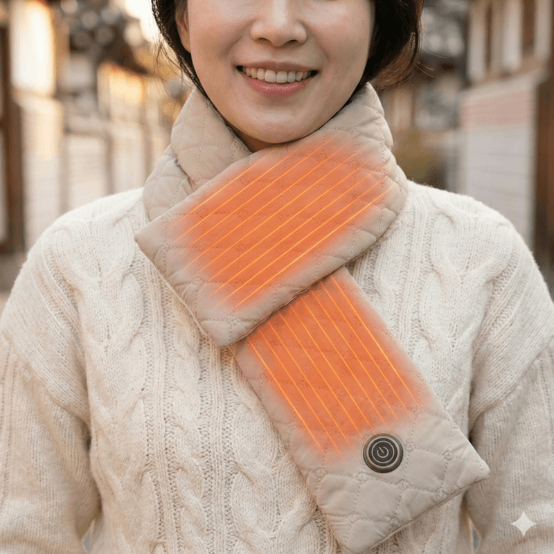 장터 상품 [온열 목도리 USB 충전식 발열 목도리 머플러] 썸네일