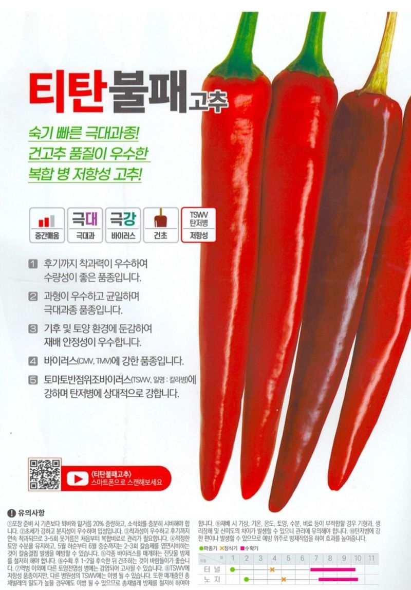 한농농약종묘사님의 장터 판매 상품 [[복합내병계] 중간매움 흥농씨앗] 첨부 사진