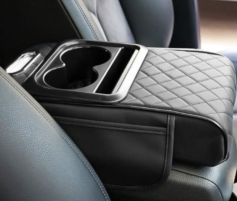 장터 상품 [자동차 팔걸이 쿠션 커피 컵홀더 휴지꽃이 거치대 차량용 인테리어 콘솔박스 다용도수납 정리함] 썸네일