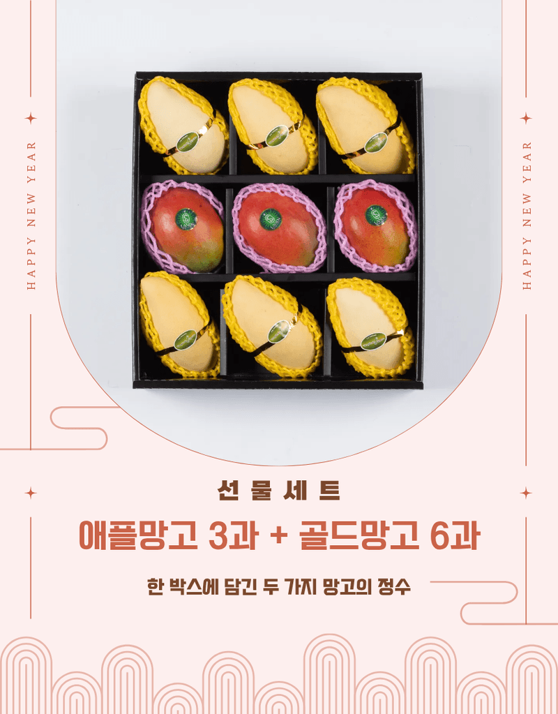 과일팩토리님의 장터 판매 상품 [[프리미엄 수입망고] 애플망고3 골드망고6 혼합 9구 선물세트] 첨부 사진