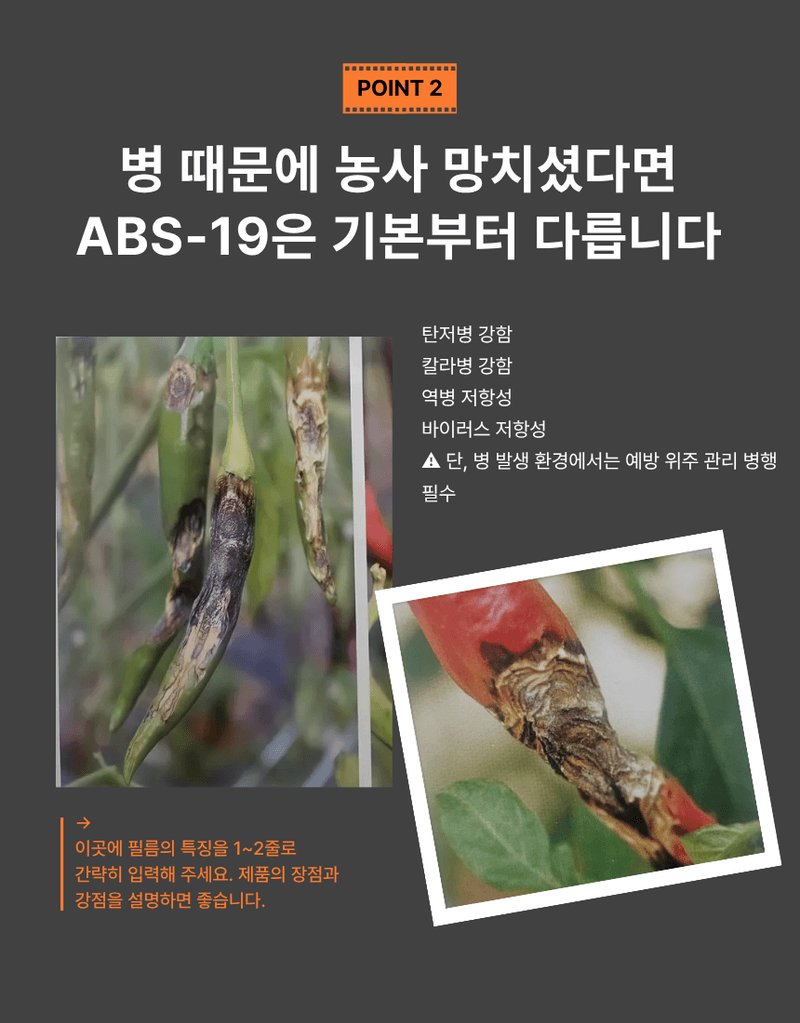 대산농사대장님의 장터 판매 상품 [ABS-19 복합내병계] 첨부 사진