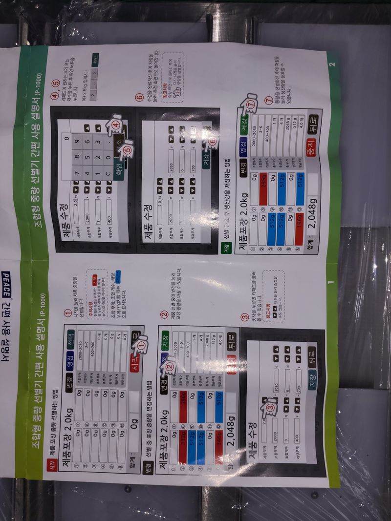 서경진님의 장터 판매 상품 [조합형중량 선별기.(저울)] 첨부 사진