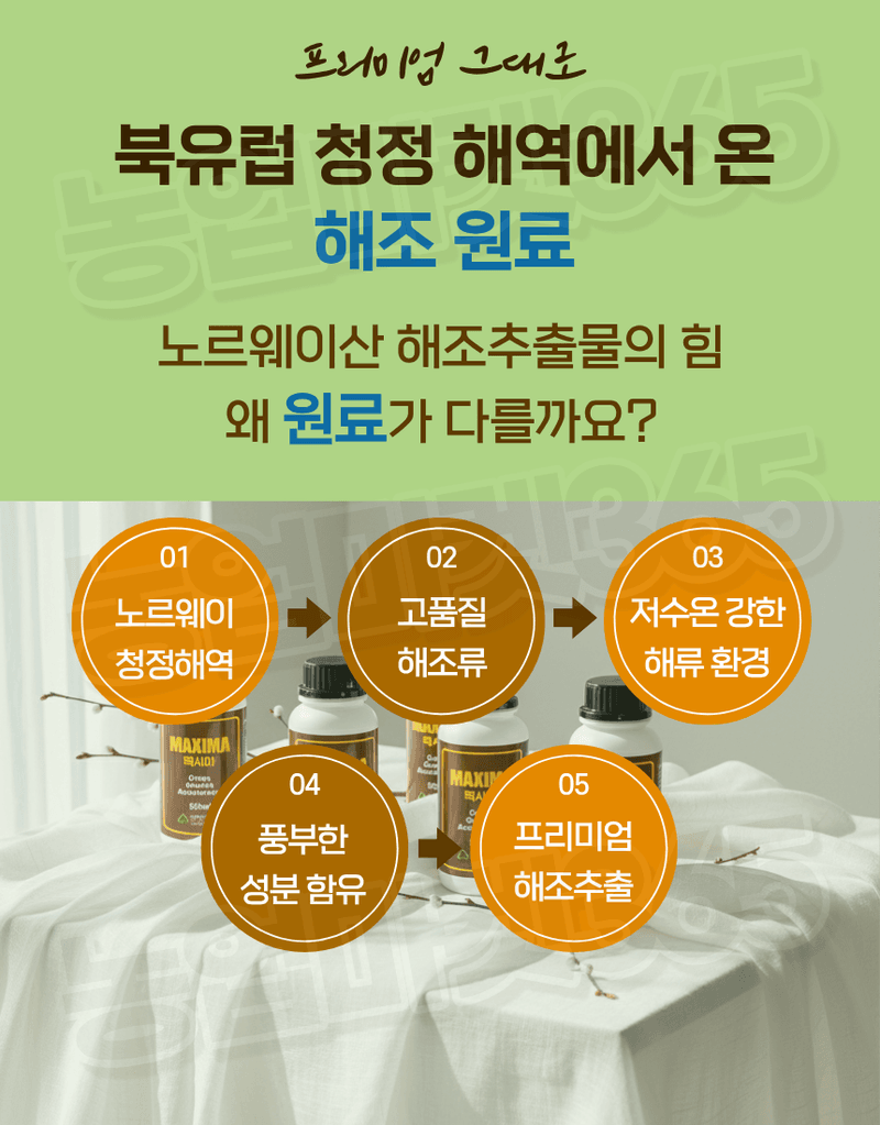 농업마켓365님의 장터 판매 상품 [맥시마 500ml 노르웨이산 해조추출물 비대제 세포분열 활성 과실비대제] 첨부 사진