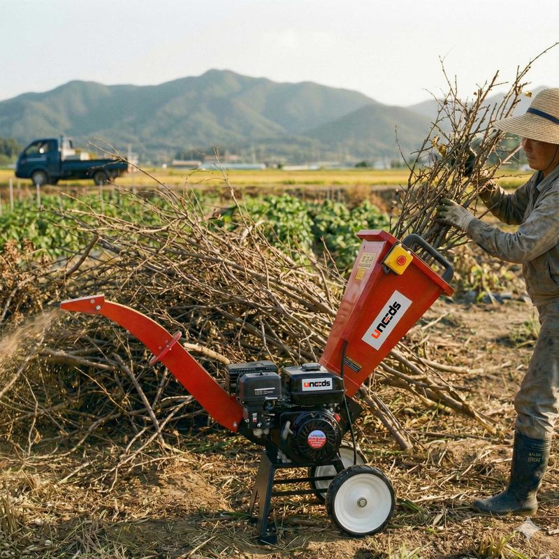 장터 상품 [나무파쇄기 8.5마력/ 15마력 잔가지파쇄기 가지파쇄기 목재분쇄기 나무분쇄기 농업용 4행정 엔진] 썸네일