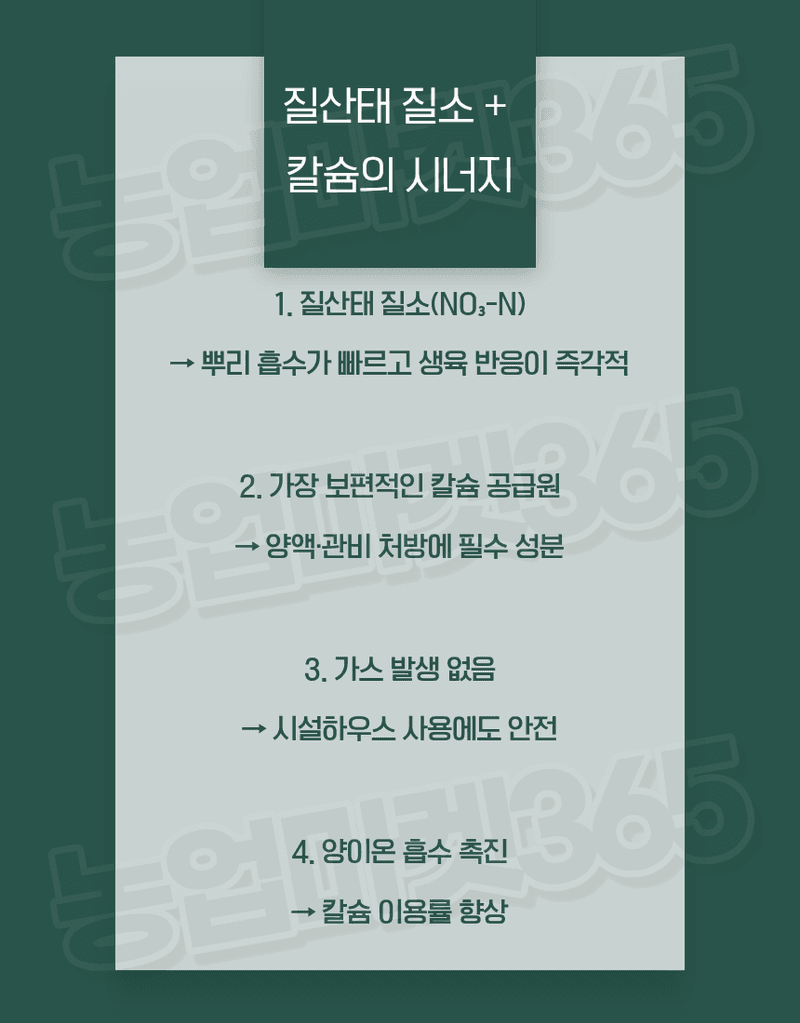 농업마켓365님의 장터 판매 상품 [고순도 시설 양액재배 엽면시비 질산칼슘 4수염 25kg] 첨부 사진