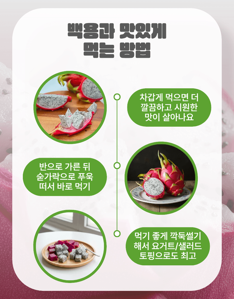 과일팩토리님의 장터 판매 상품 [귀족과일 수입과일 베트남 프리미엄 백용과 레드용과 생용과 1.5kg/2.5kg/5kg] 첨부 사진