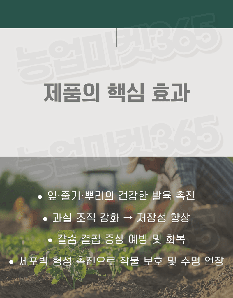 농업마켓365님의 장터 판매 상품 [고순도 시설 양액재배 엽면시비 질산칼슘 10수염 25kg] 첨부 사진