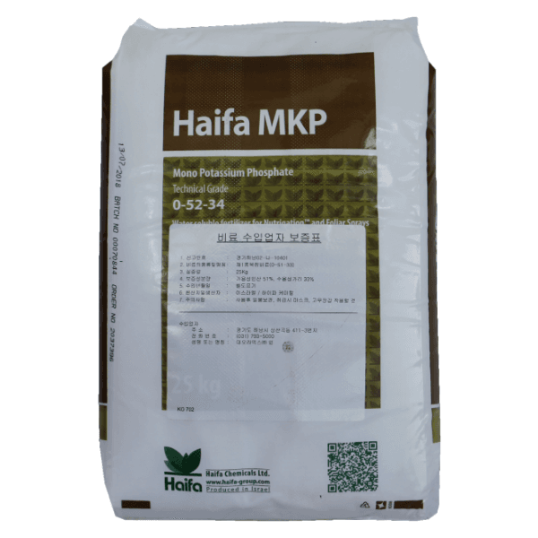 장터 상품 [하이파 MKP 인산칼륨 25kg 52-34 양액용 수용성비료 고인산 비대용 가리비료] 썸네일