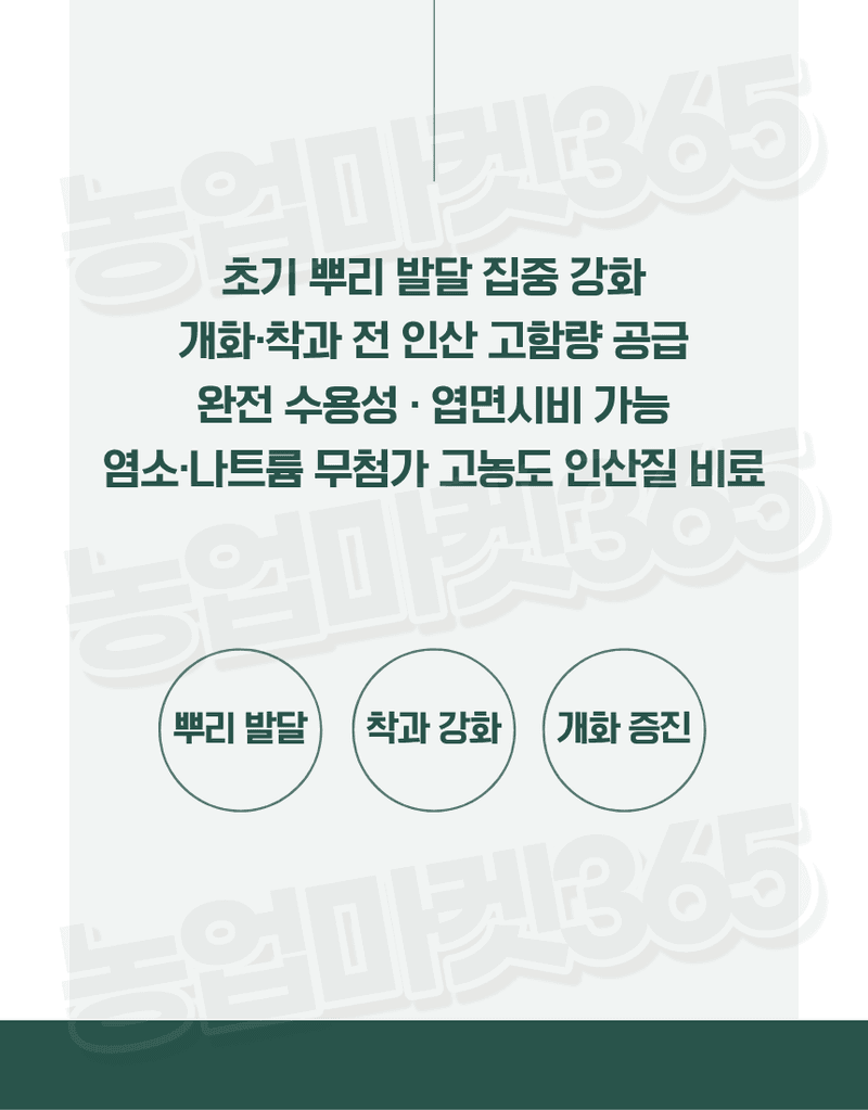 농업마켓365님의 장터 판매 상품 [인산암모늄 25KG MAP 고인산 61 무염소 수용성 비료 (12-61-0)] 첨부 사진