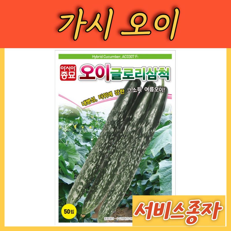 장터 상품 [가시오이 여름오이 50립] 썸네일