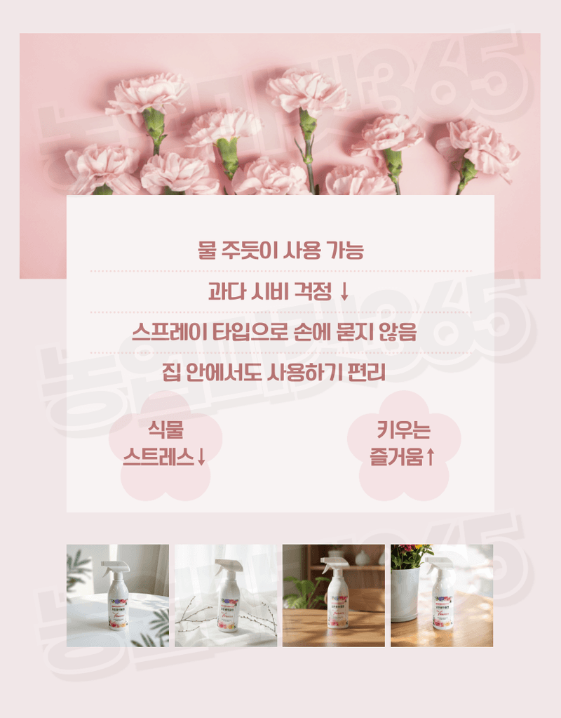 농업마켓365님의 장터 판매 상품 [모든꽃피움엔 꽃눈 개화 결실 케어 해조추출물 스프레이형 500ml 식물영양제 화분영양제 ] 첨부 사진