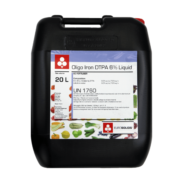 장터 상품 [유로솔리드 유럽산 DTPA철 6% 액상비료 20L 양액비료 관주비료 백화개선 철결핍케어] 썸네일