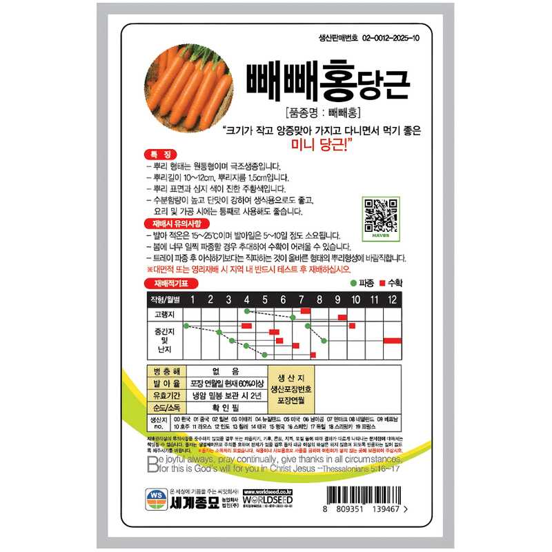 주주씨앗님의 장터 판매 상품 [미니당근 씨앗 500립, 고당도 빼빼홍 당근 이색채소 종자] 첨부 사진