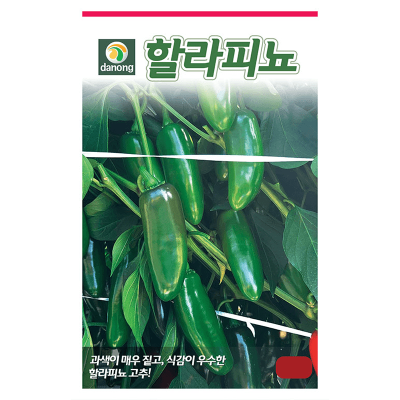 장터 상품 [할라피뇨 고추 씨앗 30립 / 식감이 우수한 이색고추 채소 씨앗] 썸네일