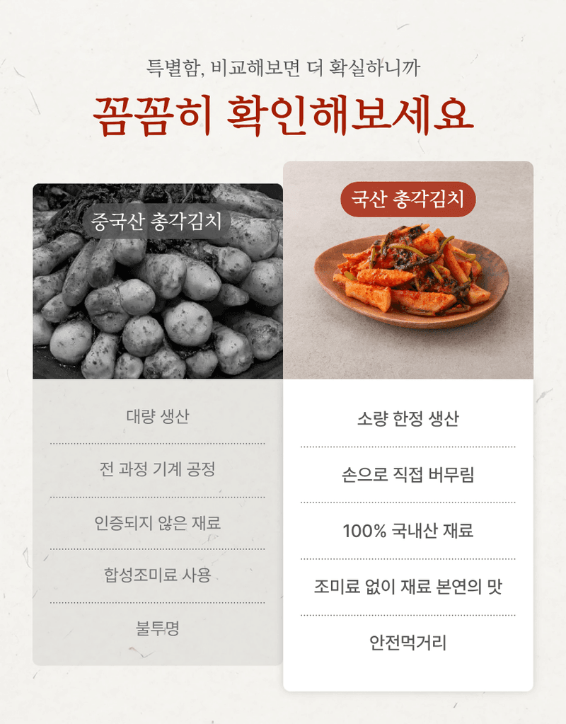 과일팩토리님의 장터 판매 상품 [전남 무안 아삭한 식감 국내산 총각김치 HACCP 인증 1kg/2kg/3kg/5kg/10kg] 첨부 사진