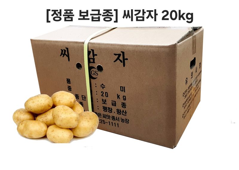 장터 상품 [[씨감자]정품 보급종20kg 수미.두백] 썸네일