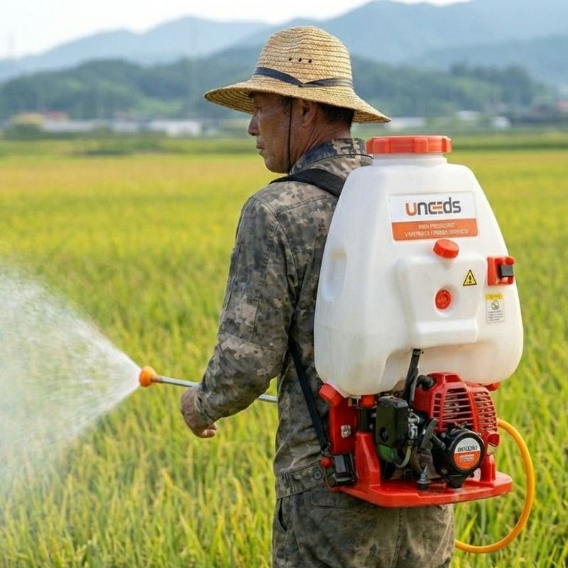장터 상품 [유니즈 1.5마력 농약분무기 동력분사기 고압압축살포기 엔진분무기 동력분무기 2행정 TU26엔진 UN-769W] 썸네일