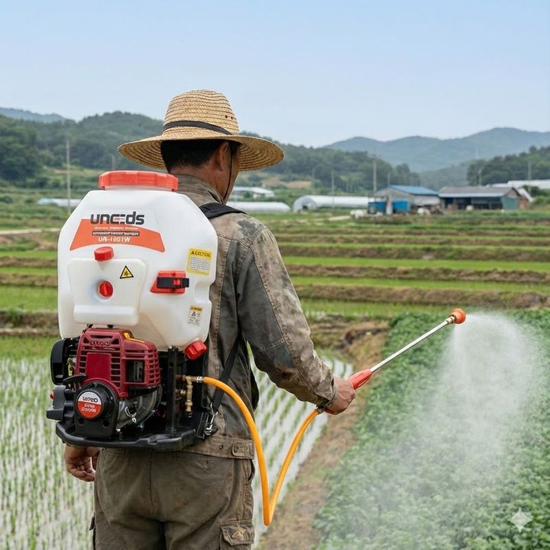 장터 상품 [유니즈 엔진분무기 4행정 1.5마력 25리터 산불진화 이동분사기 자동고압 동력분무기 농약살포기 UN1801W] 썸네일