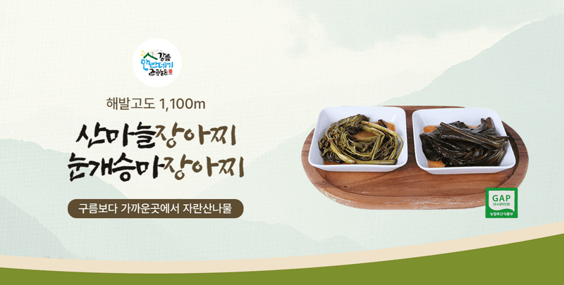 김봉래님의 장터 판매 상품 [안반데기 산나물 장아찌 ] 첨부 사진