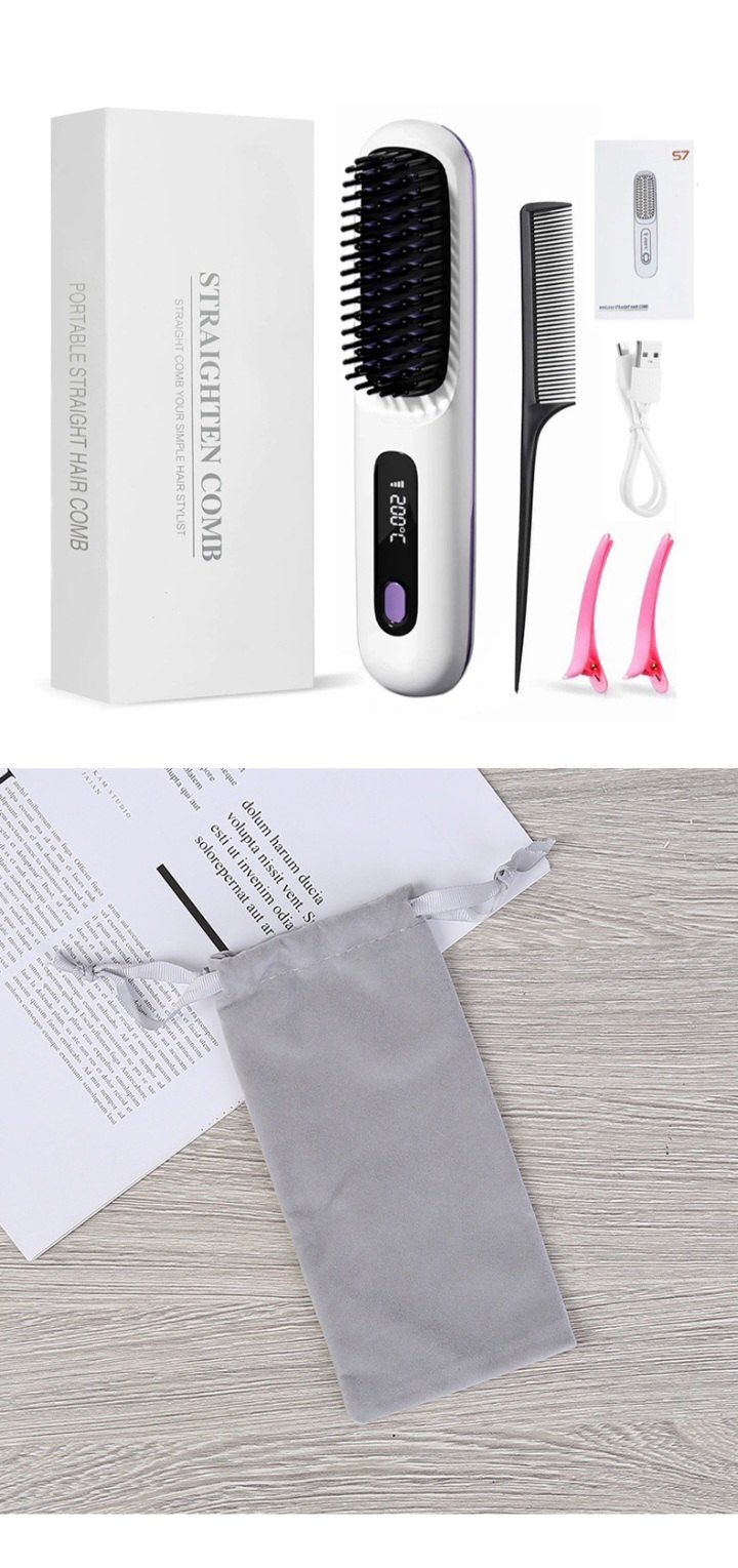 자두14488님의 장터 판매 상품 [무선 빗고데기 C타입 충전(파우치+집게핀+꼬리빗 증정)] 첨부 사진