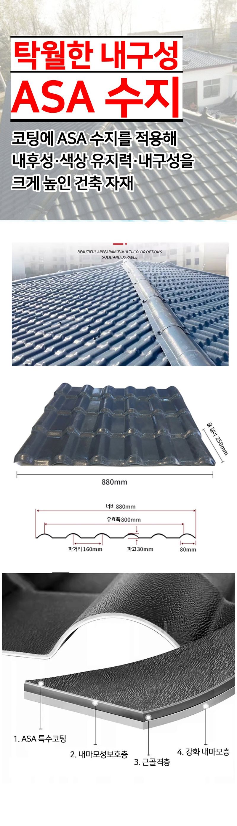 다이쏘(권자영)님의 장터 판매 상품 [반영구적사용 PVC 기와지붕판넬] 첨부 사진