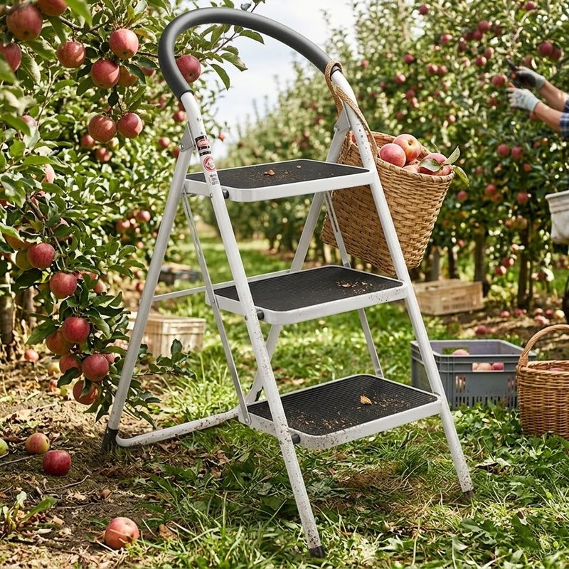 장터 상품 [다용도 계단형 접이식 사다리 3단 A형 광폭 안전발판] 썸네일