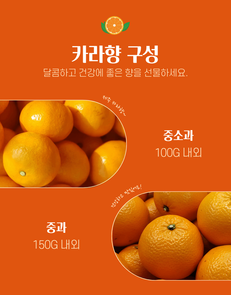 과일팩토리님의 장터 판매 상품 [제주 프리미엄 상큼달콤 카라향 랜덤과/중소과/중과/대과/특대과 2/3/5/10KG ] 첨부 사진