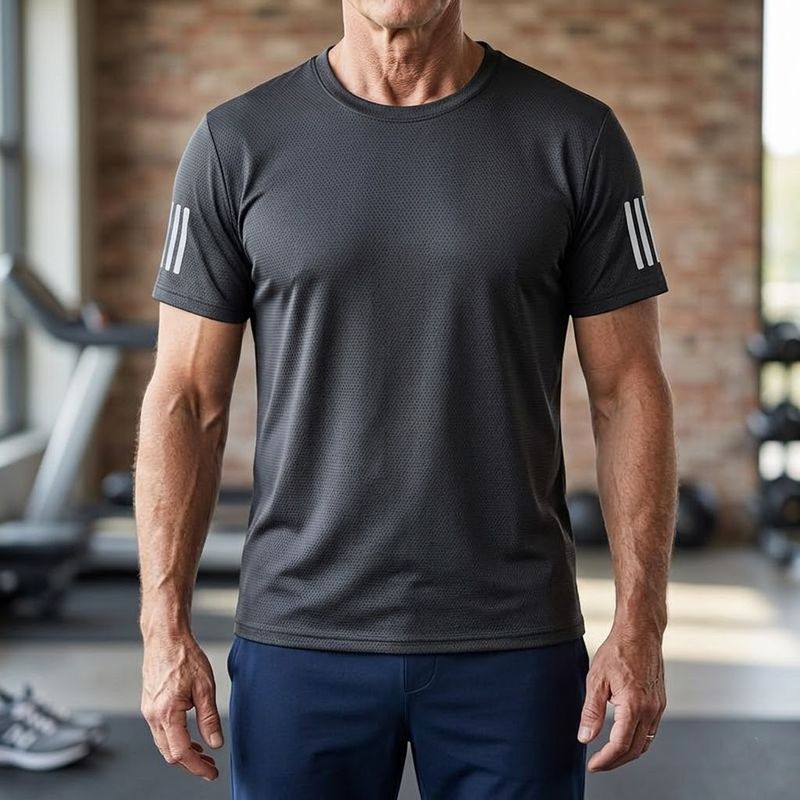 장터 상품 [남성용 여름 쿨 아이스 냉감 반팔 티셔츠 기능성 라운드 남자 반팔티] 썸네일