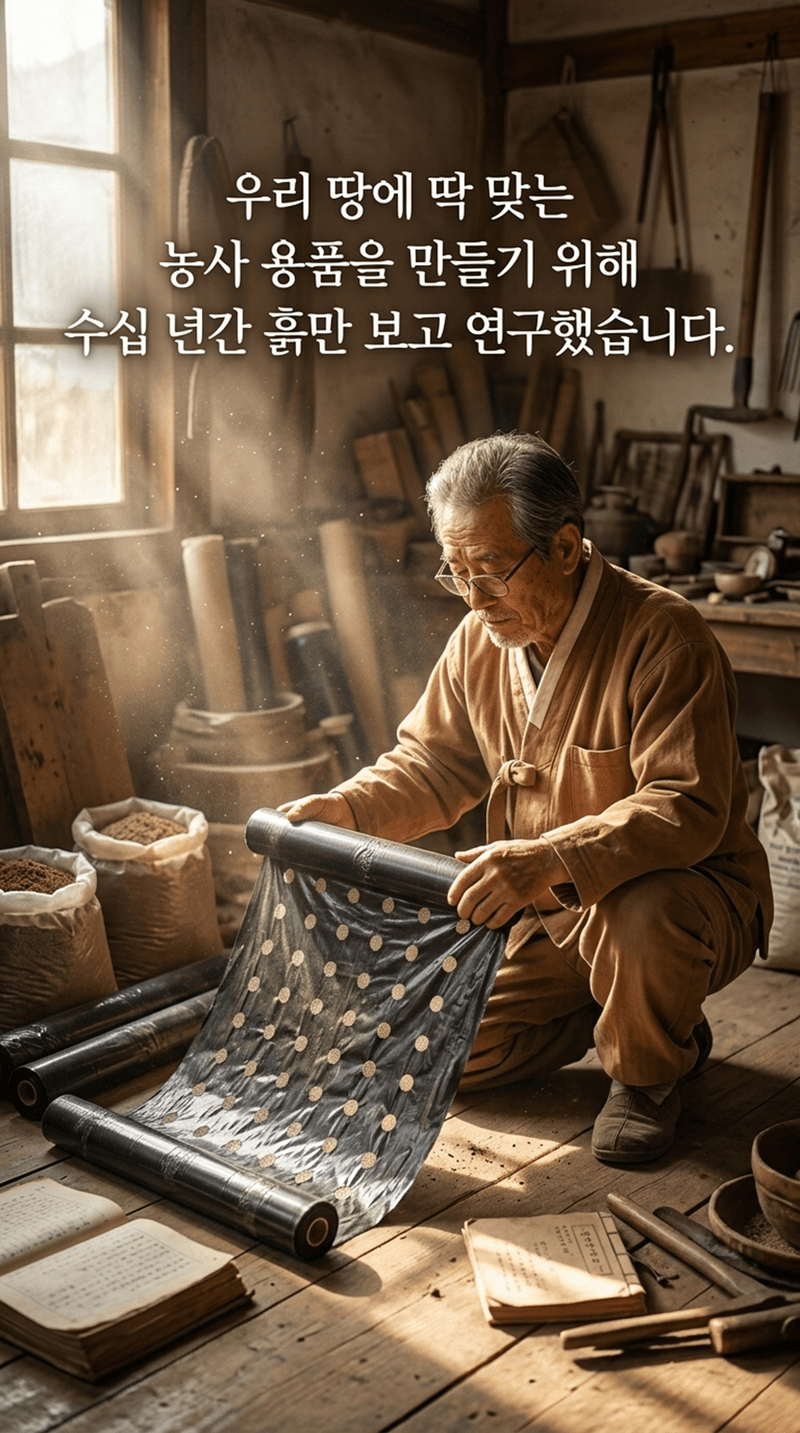 라이프브릿지님의 장터 판매 상품 [유공 멀칭비닐 농사용 검정 구멍 텃밭 매트 마늘 양파 고추 주말농장] 첨부 사진