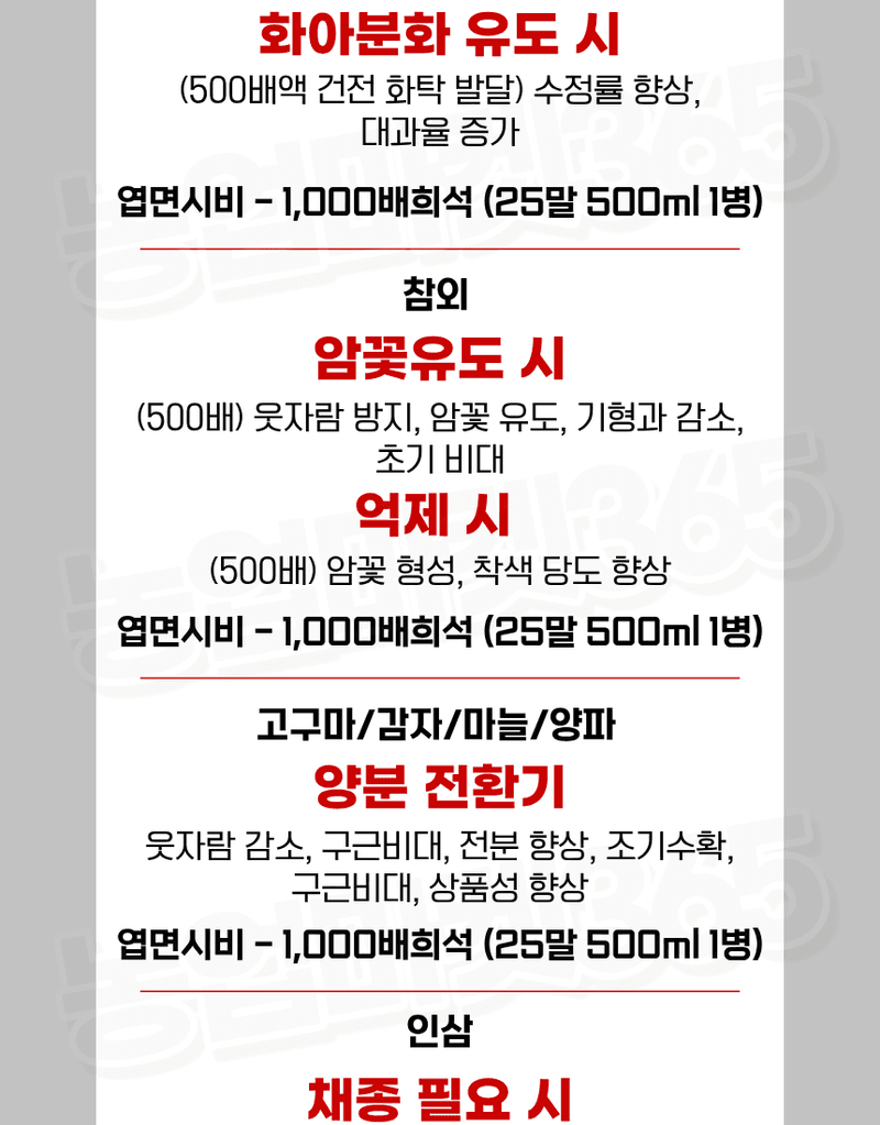 농업마켓365님의 장터 판매 상품 [엑토신 500ML 1L 다수확 촉진제 벼 도복경감제 화아분화 촉진 식물영양제 ] 첨부 사진