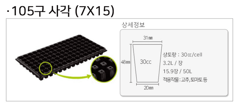 상인농자재님의 장터 판매 상품 [묘목트레이 모판 육묘트레이] 첨부 사진