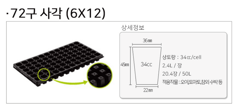 상인농자재님의 장터 판매 상품 [묘목트레이 모판 육묘트레이] 첨부 사진