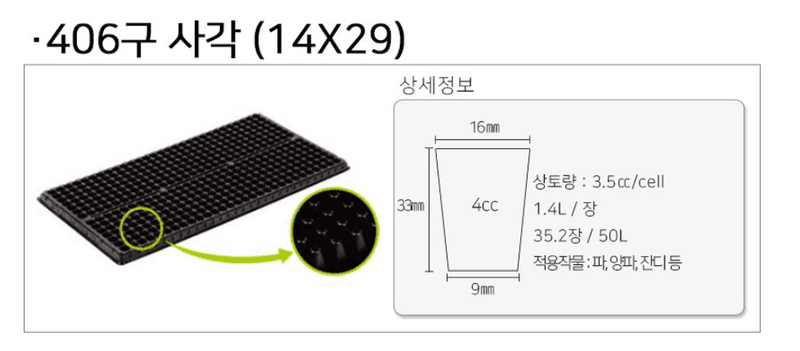 상인농자재님의 장터 판매 상품 [묘목트레이 모판 육묘트레이] 첨부 사진