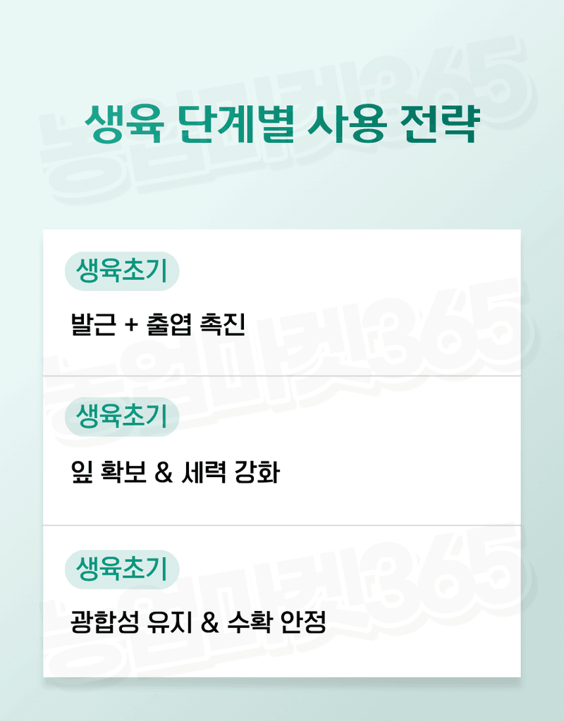 농업마켓365님의 장터 판매 상품 [바이오플랜 녹색탄 500ml 광합성촉진제 갈반병예방 천공병예방 엽록소강화 생육회복제 식물영양제] 첨부 사진