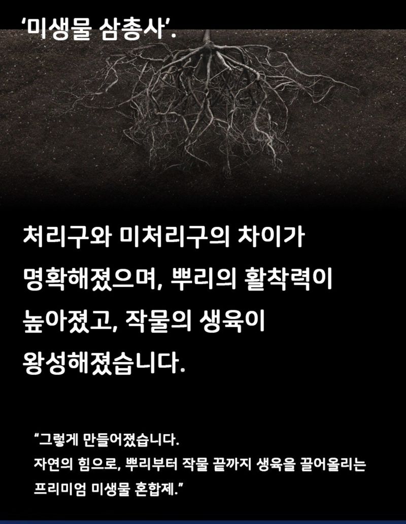 자재스토어님의 장터 판매 상품 [토양 미생물 삼총사 뿌리발근제 고추 칼슘 영양제 개량제 당도 비대 증가] 첨부 사진