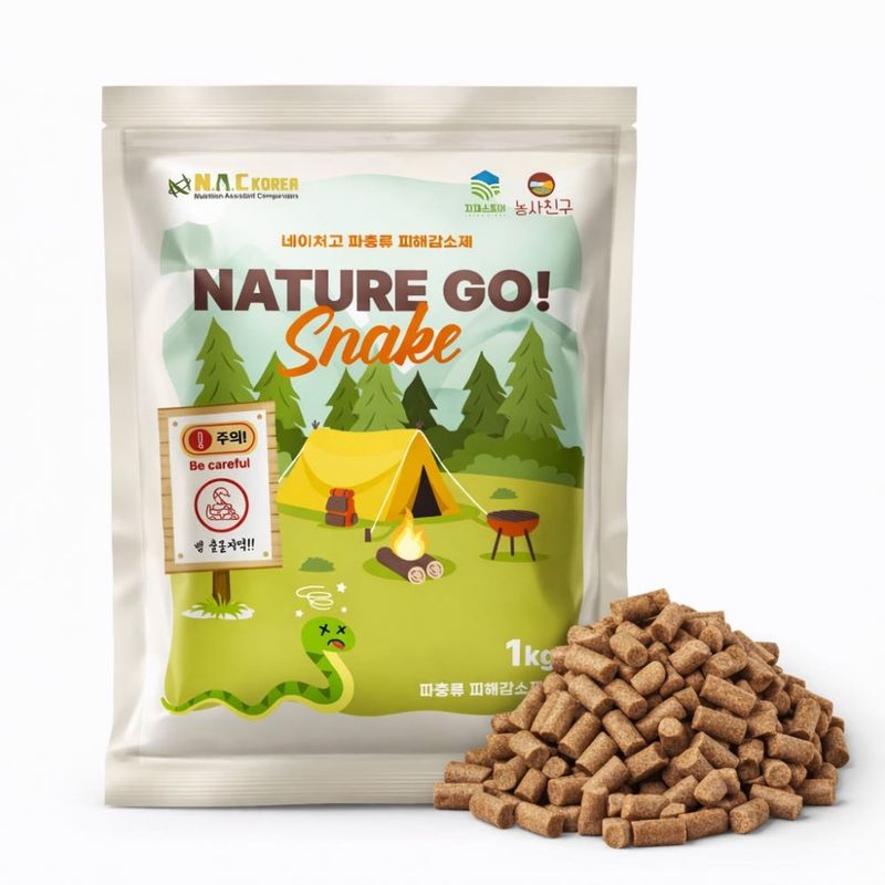 장터 상품 [뱀퇴치제 뱀약 1kg 파충류 도마뱀 퇴치 법 기피제 싫어하는냄새 네이처고] 썸네일