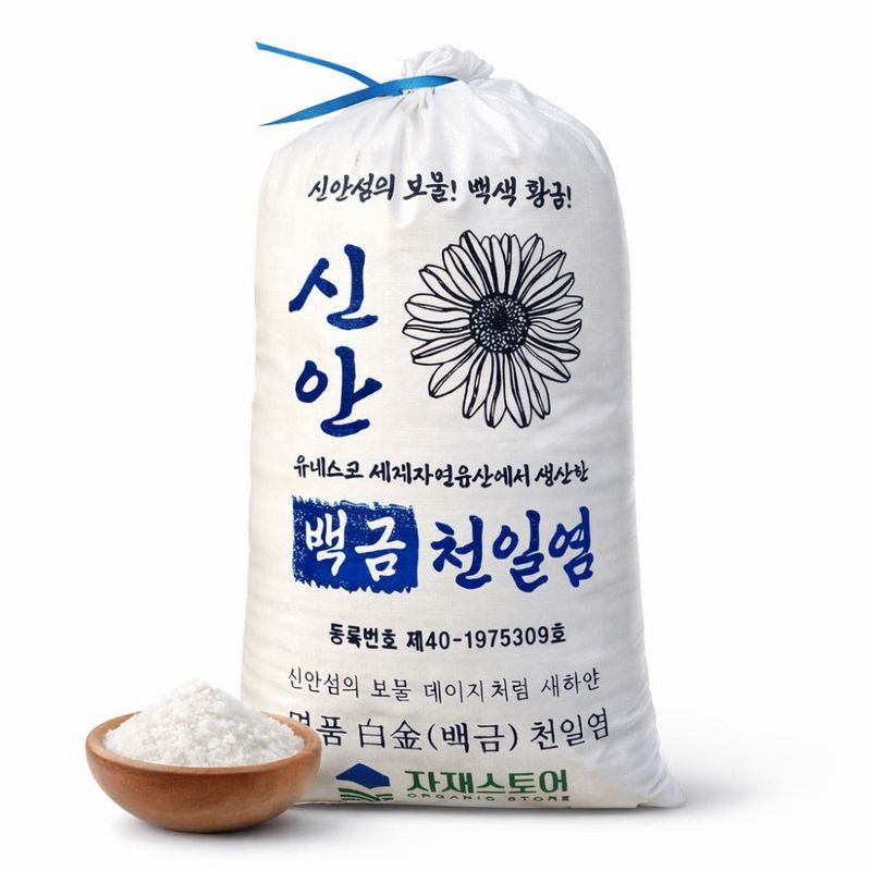 장터 상품 [신안 천일염 20kg 국산 간수 뺀 굵은 소금] 썸네일