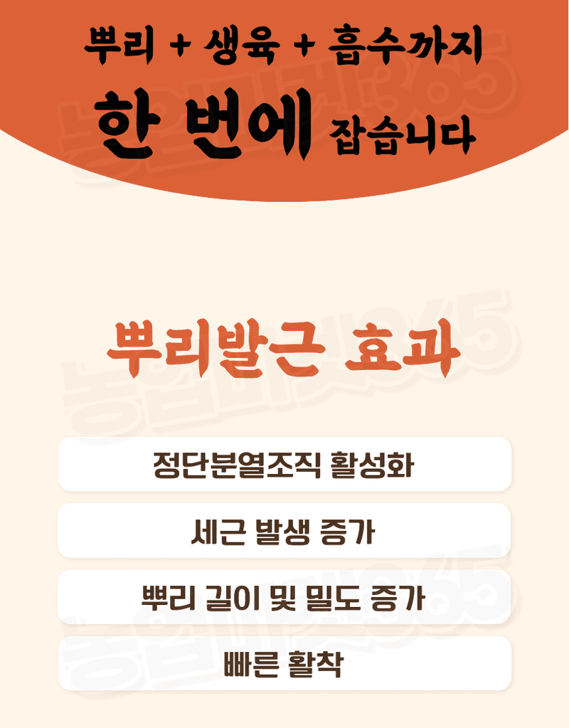 농업마켓365님의 장터 판매 상품 [텃밭애뿌리 1kg 뿌리활착 토양처리제 뿌리발근제 복합비료] 첨부 사진