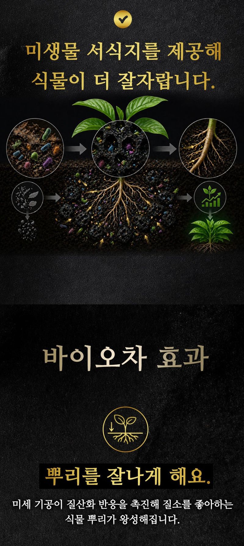 자재스토어님의 장터 판매 상품 [로얄 바이오차 8L 참나무 100% 훈탄 토양개량제 숯 분갈이흙 영양제] 첨부 사진