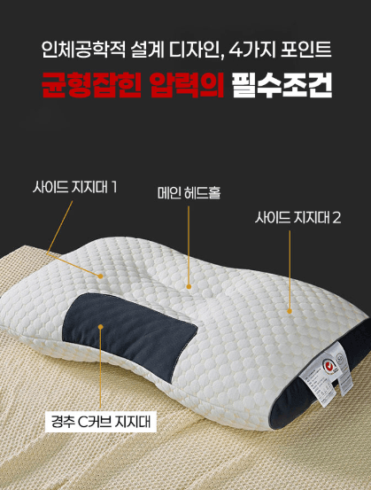 김복자님의 장터 판매 상품 [올꿀잠 경추 베개 900g / 편한베개 경추베개 계절베개 ] 첨부 사진