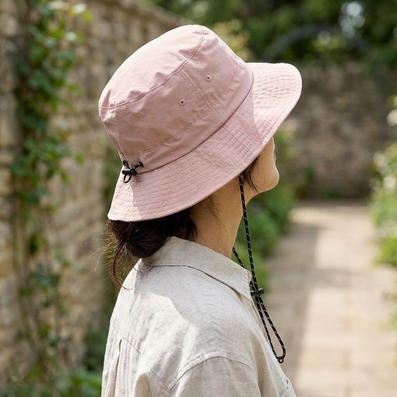 장터 상품 [남녀공용 사파리 버킷햇 스트링 등산모자 벙거지 낚시 캠핑용 여름 햇빛차단] 썸네일