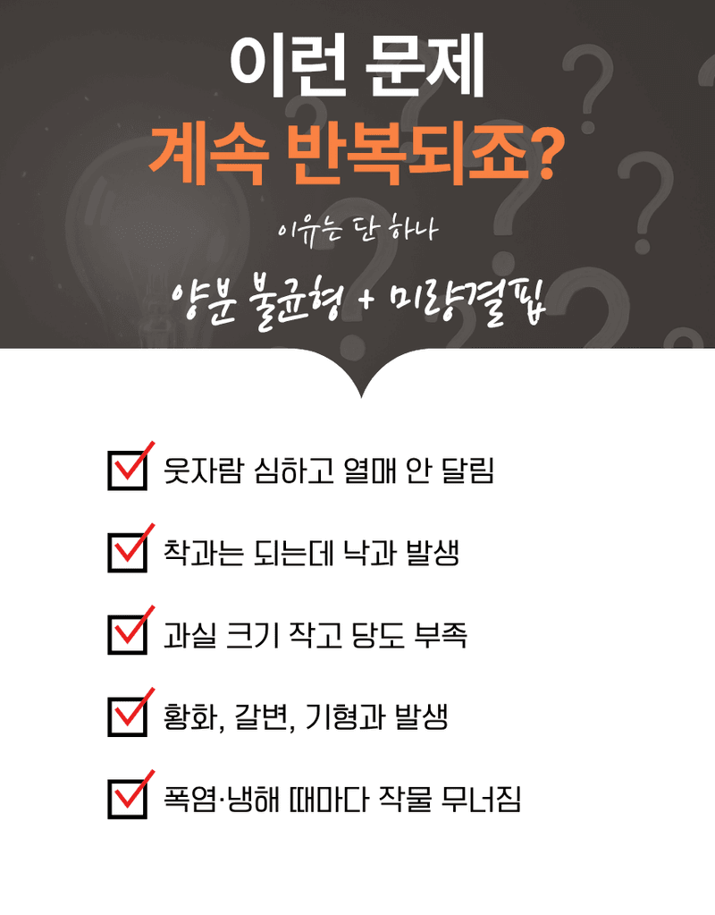 농업마켓365님의 장터 판매 상품 [부농탄 미량겐 500ML SET 착과비대 완성 고당도 고품질 수확 식물영양제 비료] 첨부 사진