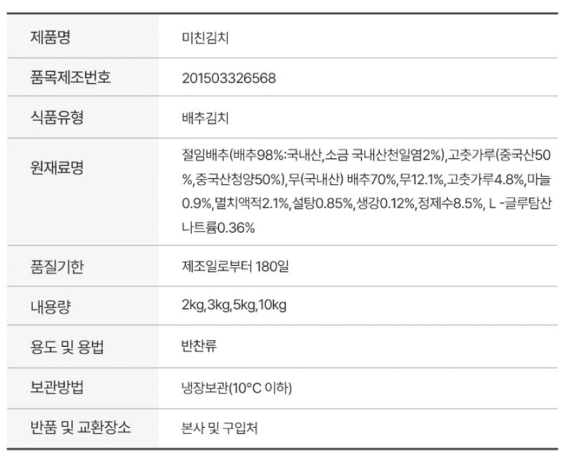 메종루엘님의 장터 판매 상품 [매운 실비김치] 첨부 사진
