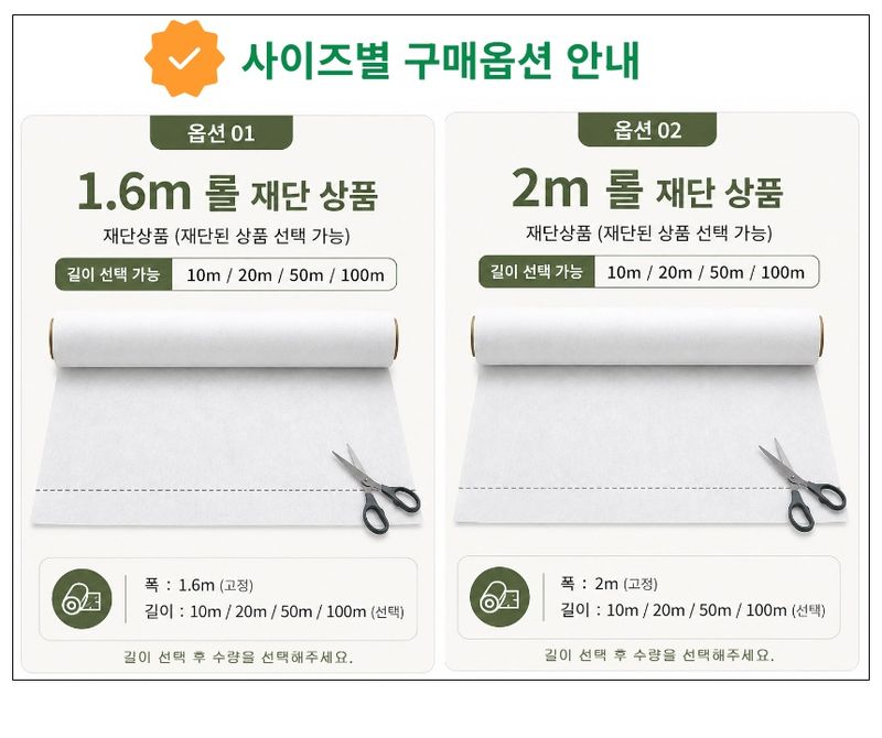 유니즈님의 장터 판매 상품 [텃밭 보온 냉해방지 백색 부직포 20g 농업용 농사용 흰색 고추농사 한냉사 한랭사] 첨부 사진